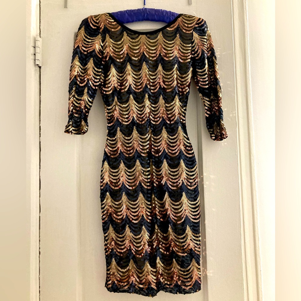 Sequined bodycon mini